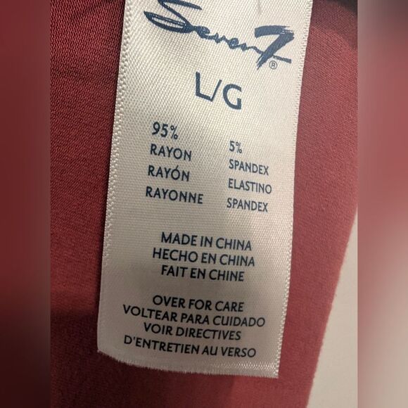 Seven 7 sleeveless maxi dress tie-dye cascade hem Stretch Boho Sleeveless Size L - Picture 7 of 7